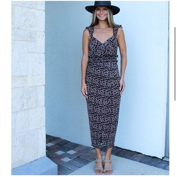 Saylor Claudette Midi Dress Sz. XS - Picture 1 of 10